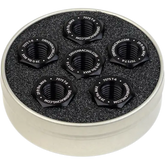 DRIVEN RACING Aluminum Sprocket Nuts - Black - M10 x 1.0 DSN6BK